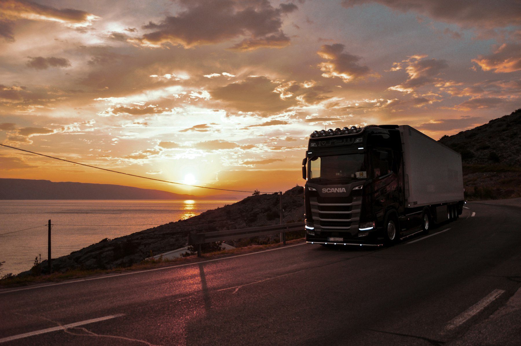 Truck on the highway